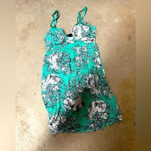Small aqua floral dress